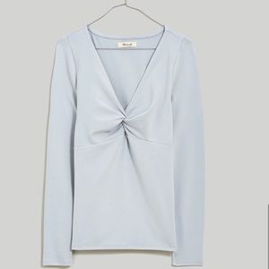 Madewell long sleeve twist front tee size small *NWT*